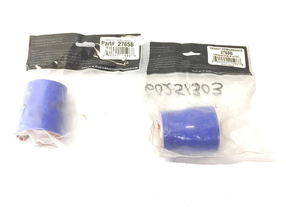 Vibrant 2" x 2.25" x 3" Silicone Reducer Coupling 2765B [Lot of 2] NOS