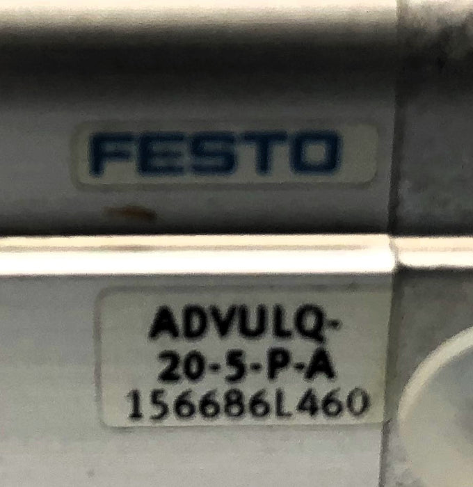 Festo Compact Pneumatic Cylinder ADVULQ-20-5-P-A (156686) NOS