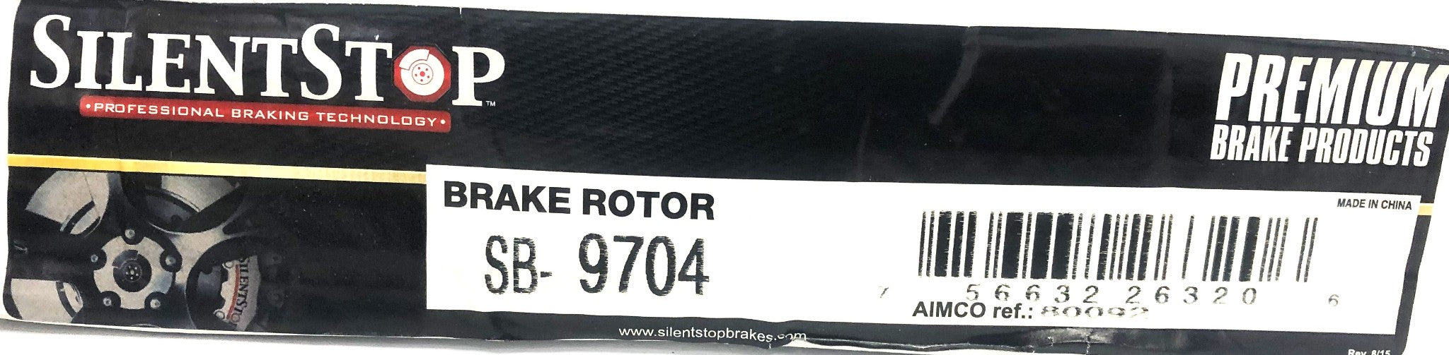 Silent Stop Disc Brake Drum SB-9704 (80092) NOS