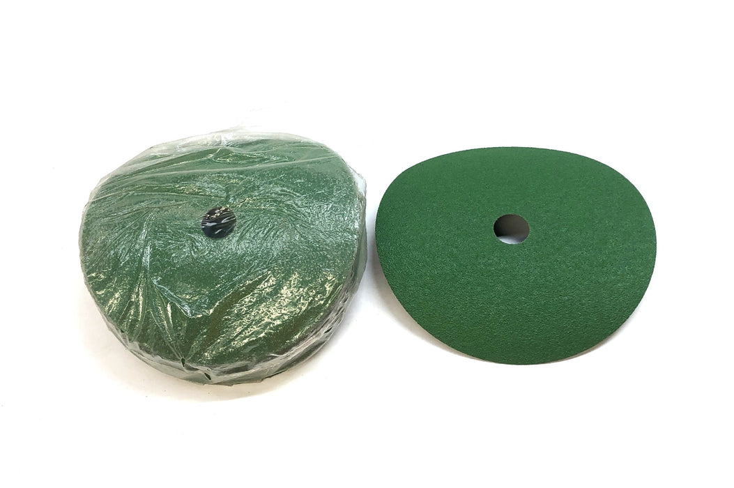 Norton 7" 60 Grit Greenlyte Ceramic Fiber Sanding Disc 25ct Box F968 (3VN93) NOS