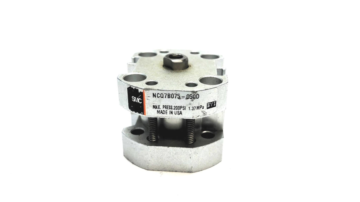 SMC 200 PSI Max Press Pneumatic Cylinder (No Hoses) NCQ7B075-050D NOS