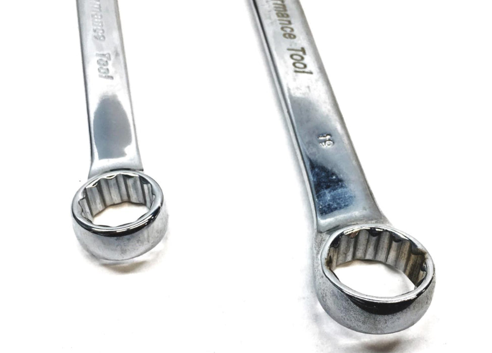 Performance Tools 2 Piece Combination Wrench Set W30016 W30019 NOS