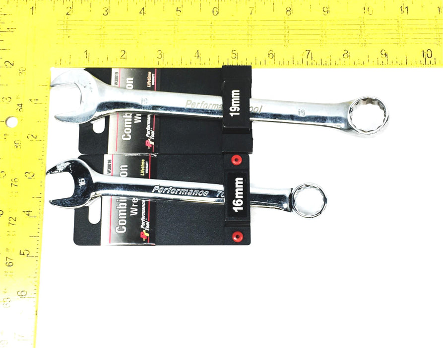 Performance Tools 2 Piece Combination Wrench Set W30016 W30019 NOS