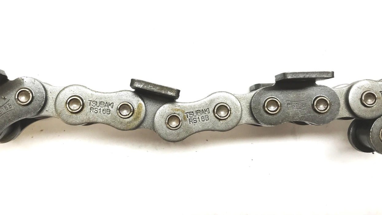 Tsubaki Single Strand Riveted Roller Chain, 10 Foot Length, RS16-B-1 NOS