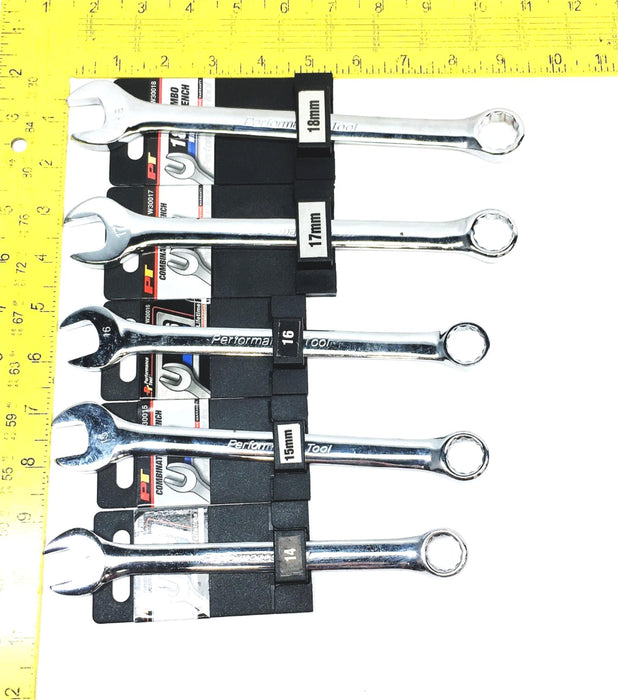PT 5 Piece Combination Wrench Set W30014 W30015 W30016 W30017 W30018 NOS