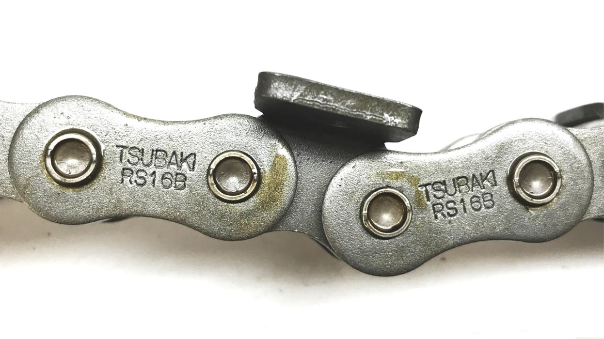 Tsubaki Single Strand Riveted Roller Chain, 10 Foot Length, RS16-B-1 NOS