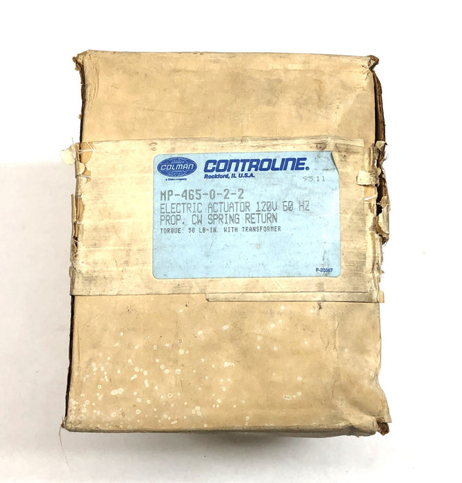 Barber Colman Floating Valve Damper Actuator with Transformer MP-465-0-2-2 NOS