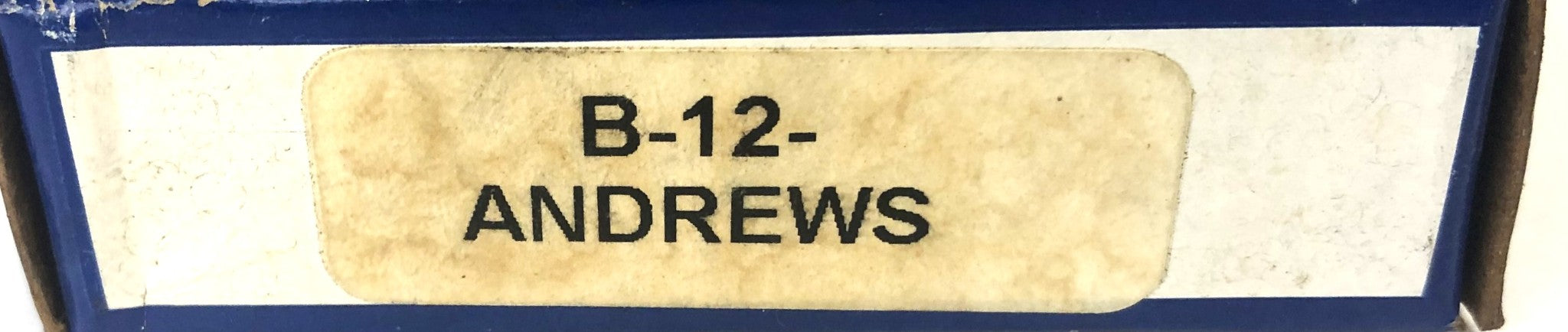 Andrew's Co Thrust Ball Bearing B-12 NOS