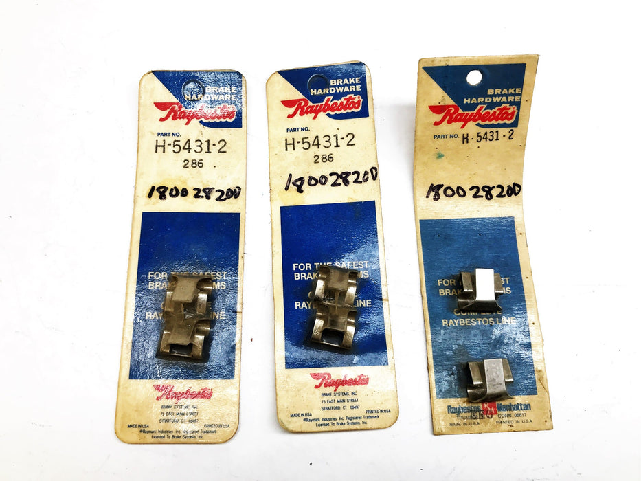 Raybestos Anti-Rattle Brake Clips H-5431-2 [Lot of 6] NOS