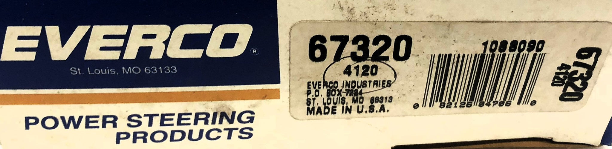 Everco Power Steering Pressure Hose 67320 NOS