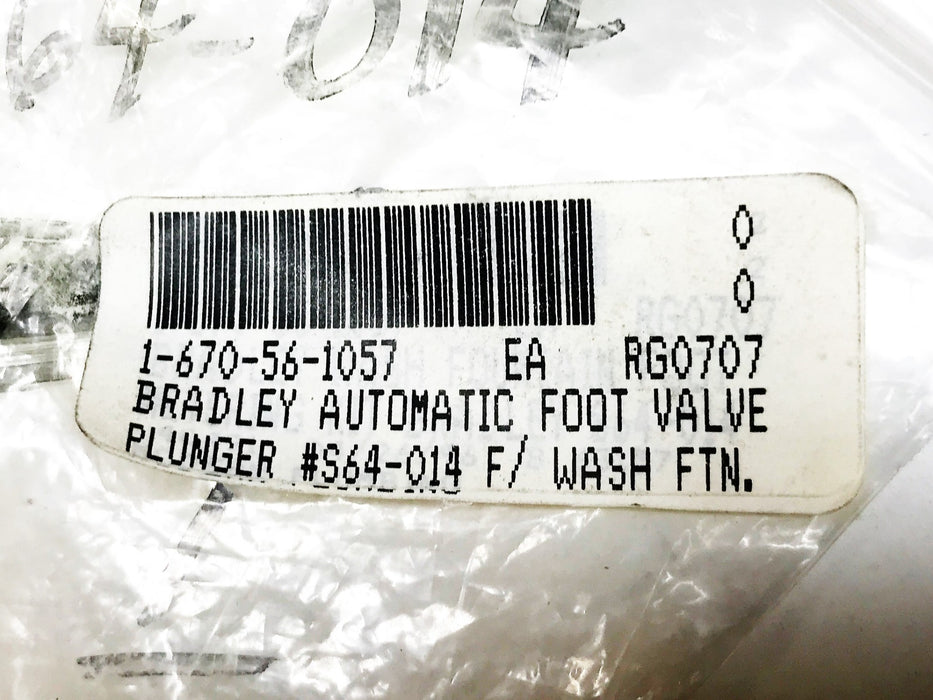 Bradley Plunger Assembly With Cup Washer S64-014 NOS