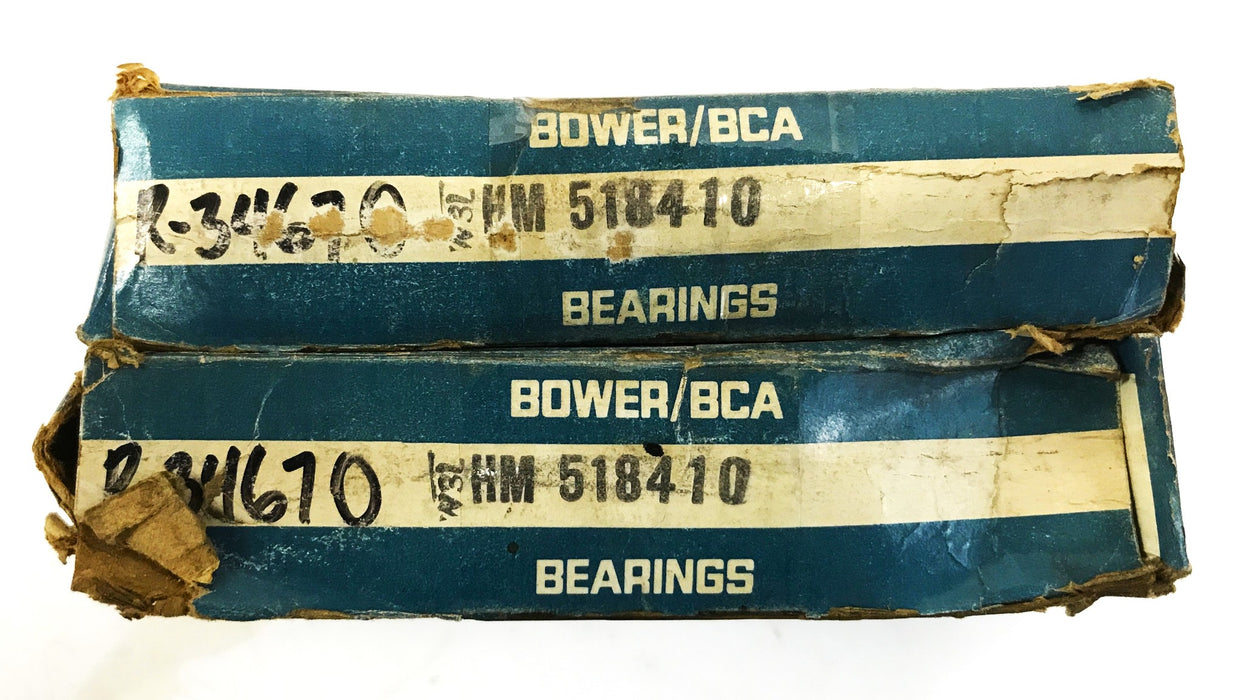 Bower/BCA Tapered Roller Bearing Cup HM518410 [Lot of 2] NOS