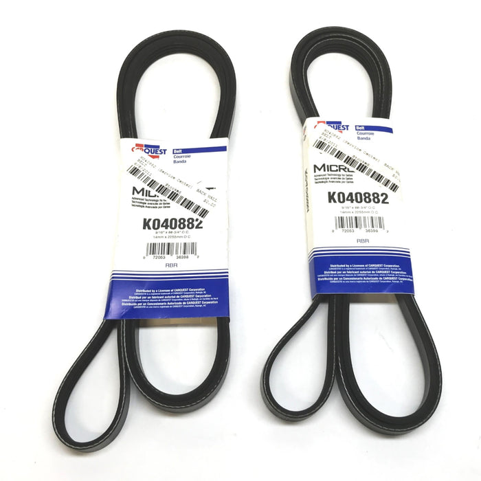 Car Quest/Gates 9/16" x 88-3/4" Micro-V Drive Belt K040882 [Lot of 2] NOS
