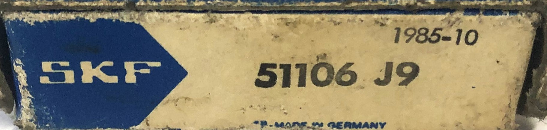 SKF Thrust Ball Bearing 51106-J9 NOS