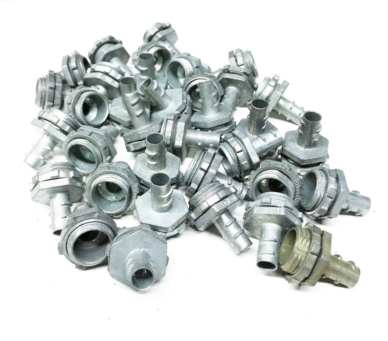 Neer 3/8" Die Cast Screw-In Conduit Fitting [Lot of 35] NOS