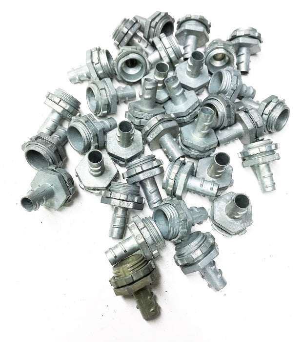 Neer 3/8" Die Cast Screw-In Conduit Fitting [Lot of 35] NOS