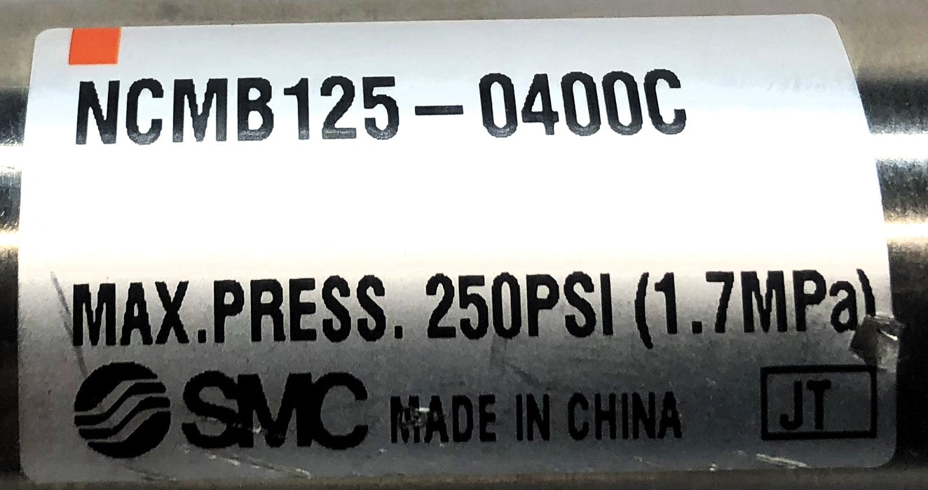 SMC 250 PSI Max Press Pneumatic Cylinder NCMB125-0400C NOS