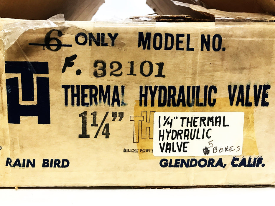 Rain Bird Brass Thermal Hydraulic Valve F32101 NOS