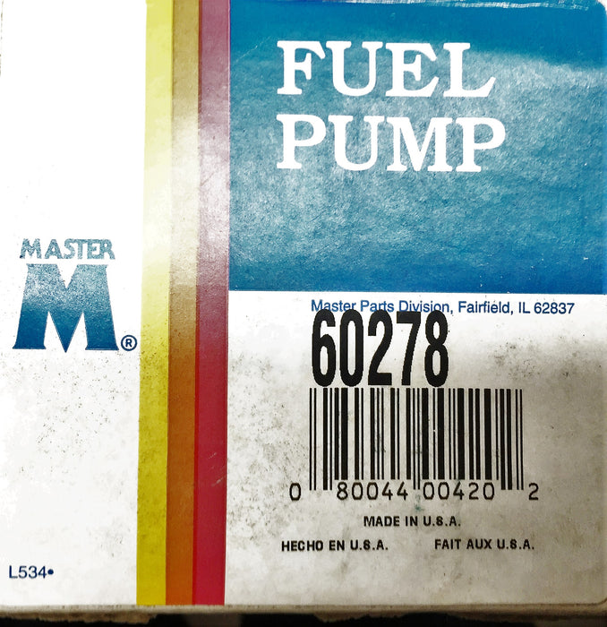 Master Fuel Pump 60278 NOS