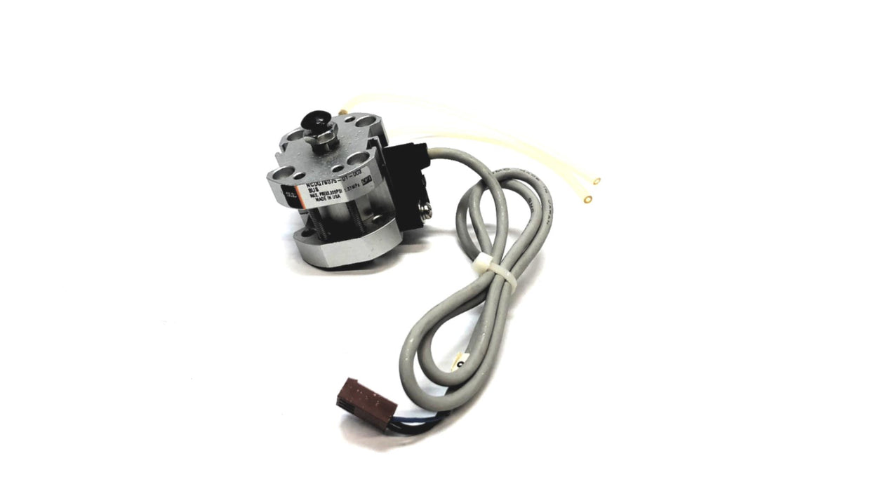SMC 200 PSI Max Press Pneumatic Cylinder W/ Hoses NCDQ7B075-01-0038US NOS