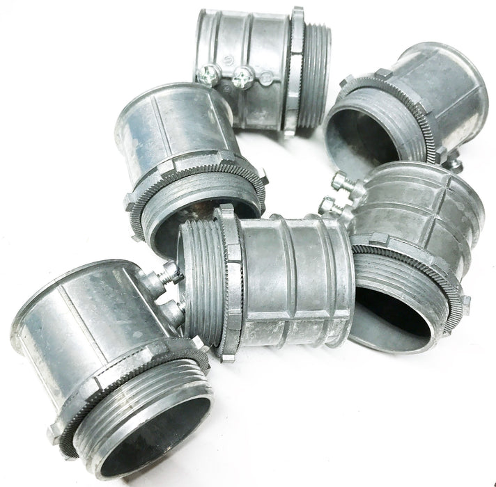 Bridgeport "#5" 1-1/2" Conduit Connector [Lot of 6] NOS