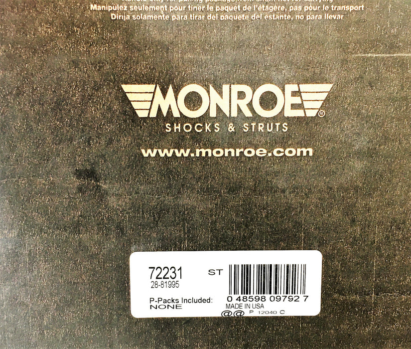 Monroe Suspension Strut Assembly 72231 NOS