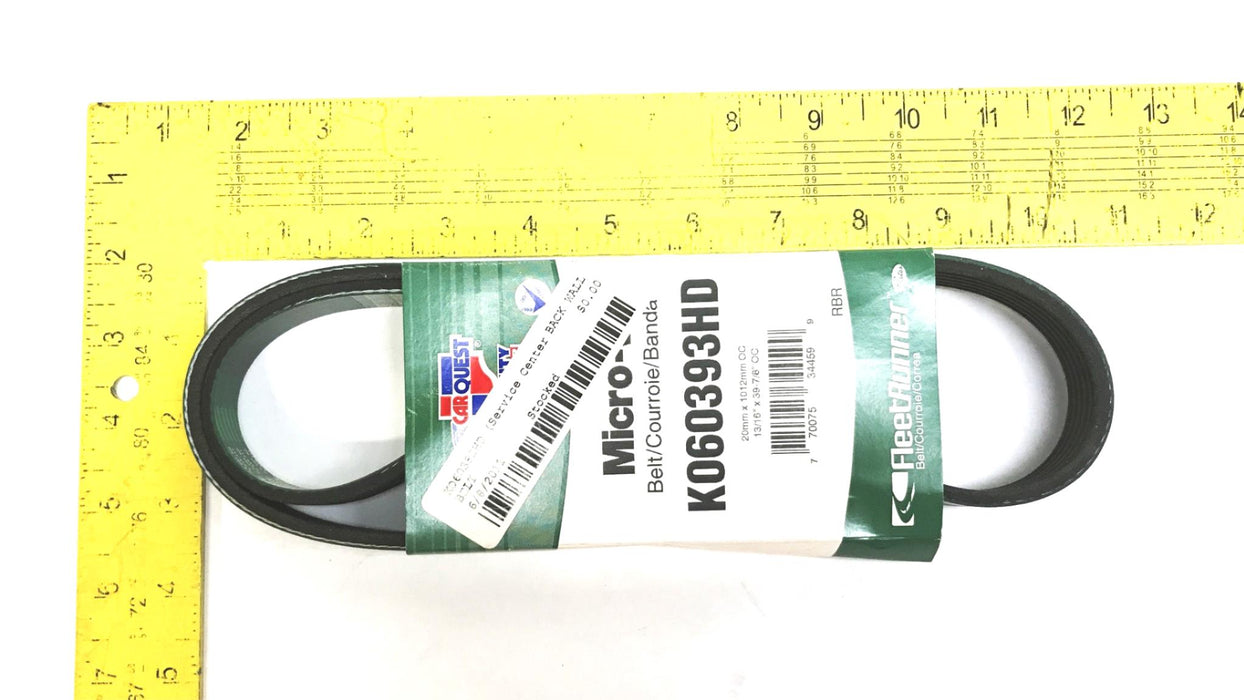 Car Quest/Gates 13/16" x 39-7/8" Heavy Micro-V Drive Belt K060393 NOS