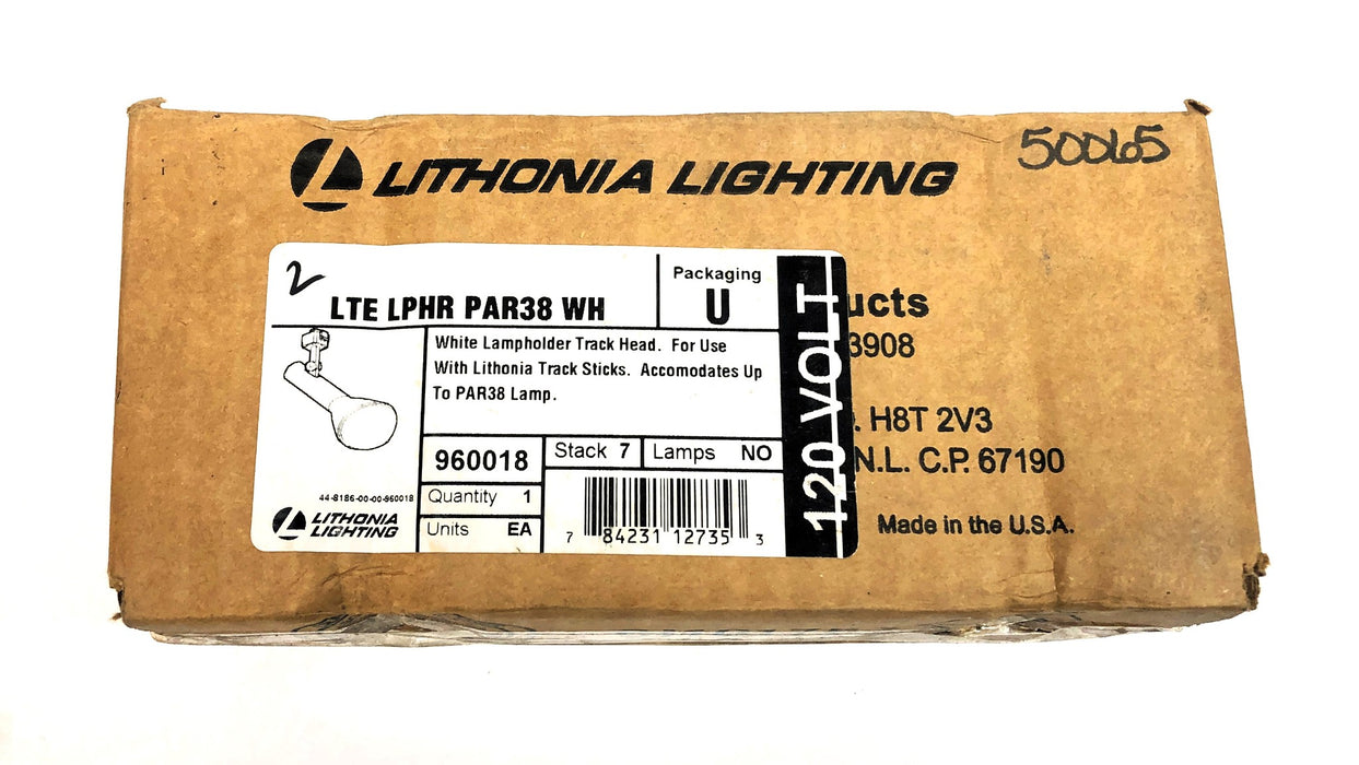 Lithonia Lighting PAR38 White Lampholder Track Head 960018 (CJ520461) NOS