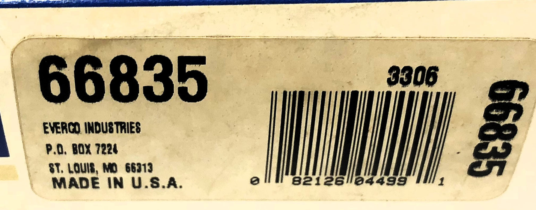 Everco Power Steering Pressure Line Hose 66835 NOS