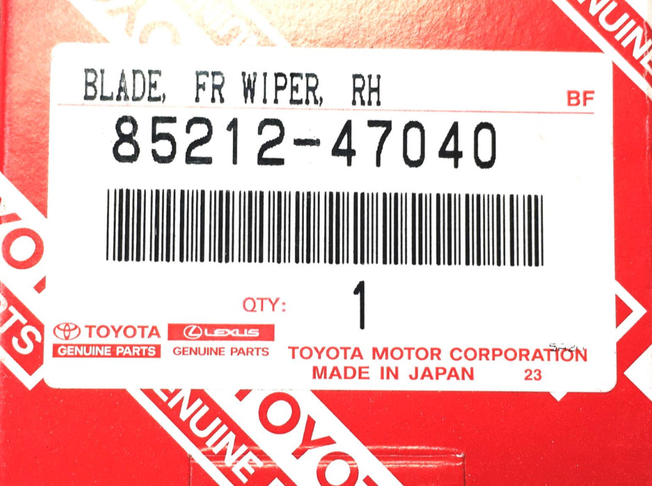 Toyota Front Right 475mm Windshield Wiper Blade 85212-47040 NOS