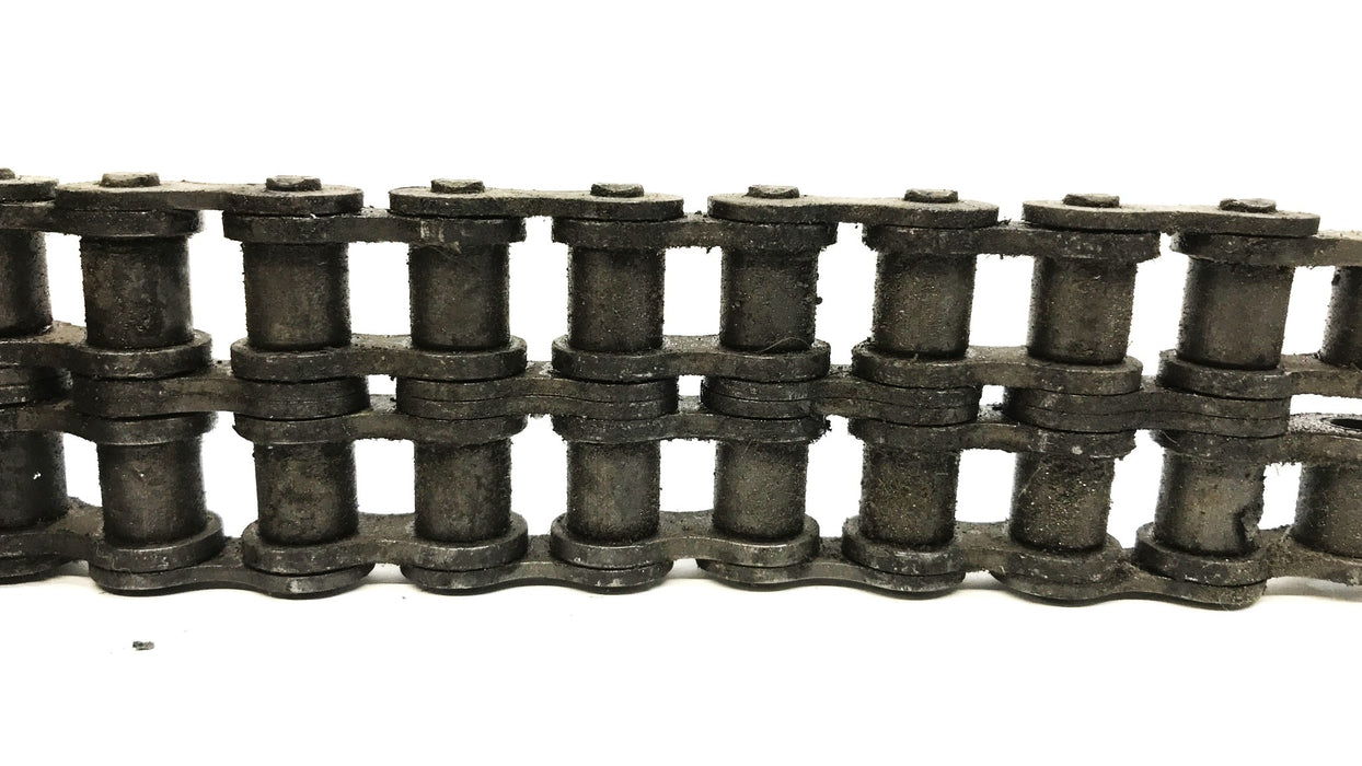 Unbranded Double Strand 1 inch Pitch Roller Chain, 39 inches, 80-2 USED
