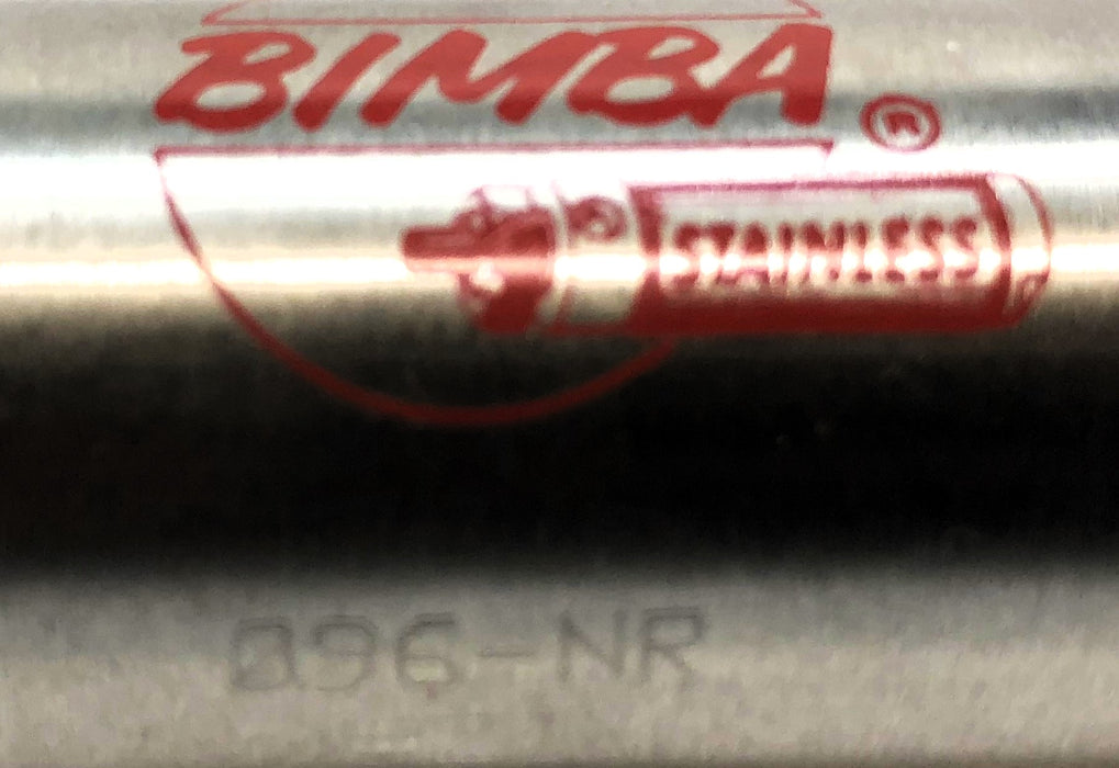 Bimba Stainless Pneumatic Cylinder 096-NR NOS