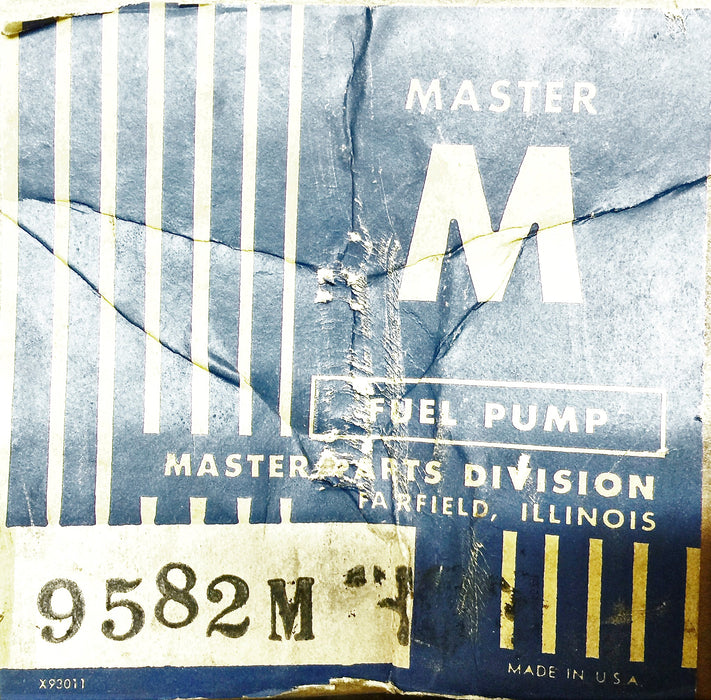 Master Fuel Pump w/Glass Bowl 9582M NOS