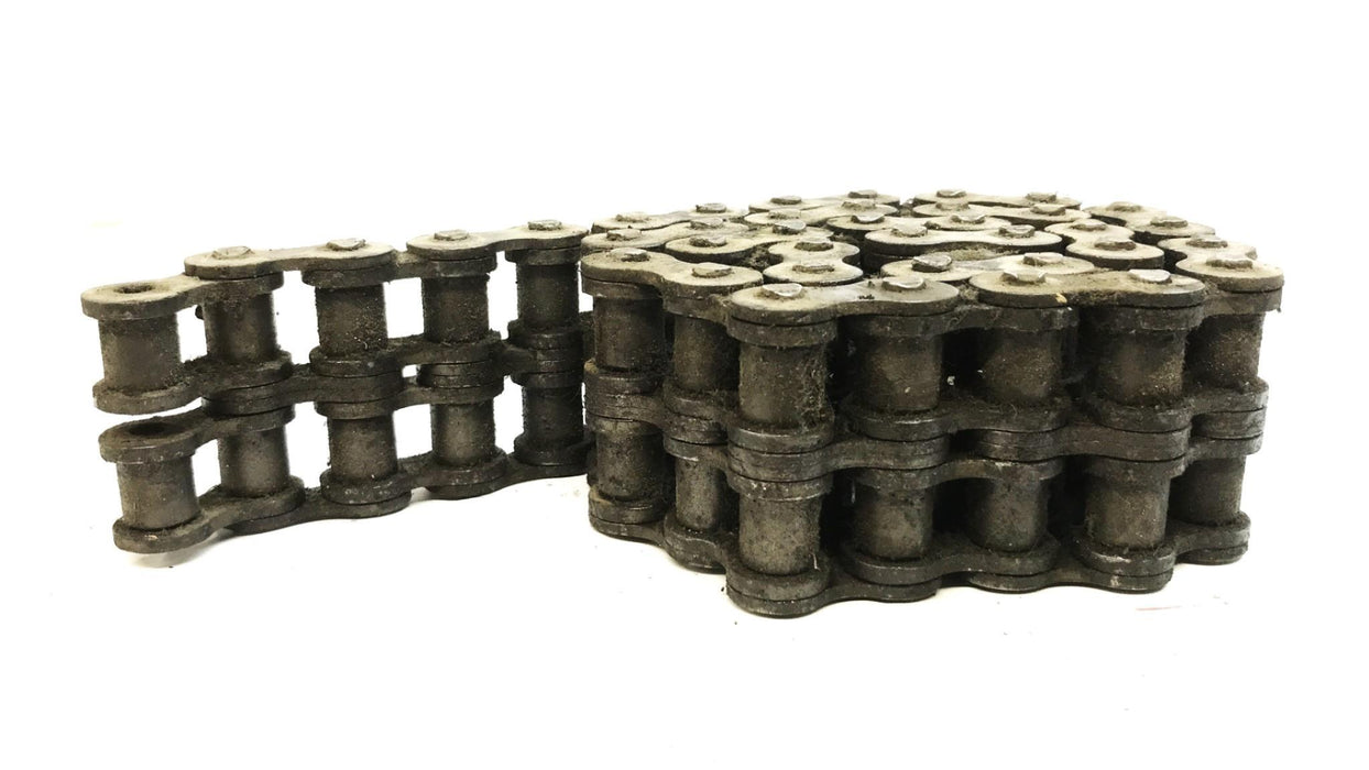 Unbranded Double Strand 1 inch Pitch Roller Chain, 39 inches, 80-2 USED