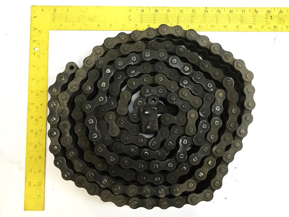 Unbranded Double Strand Roller Chain, 14 foot Length, 80-2 USED