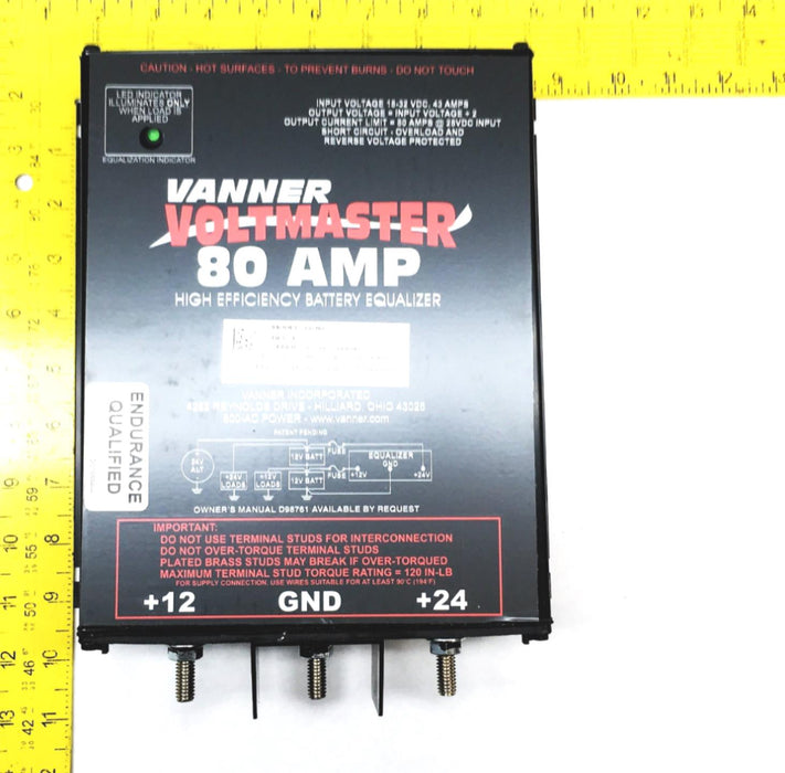 Vanner VoltMaster 24V Input to 12V Output 80AMP Battery Equalizer 66-80 NOS