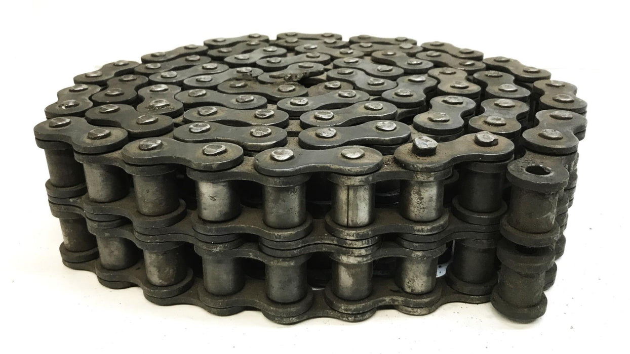 Unbranded Double Strand Roller Chain, 7 foot Length, 80-2 USED