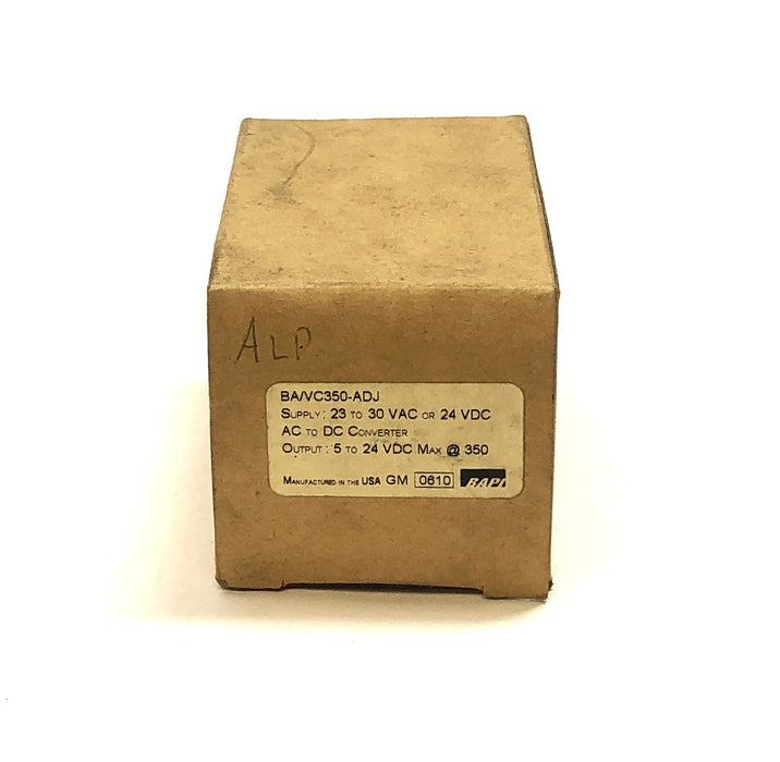 BAPI 23-30 VAC Or 24 VDC AC To DC Voltage Converter BA/VC350-ADJ NOS