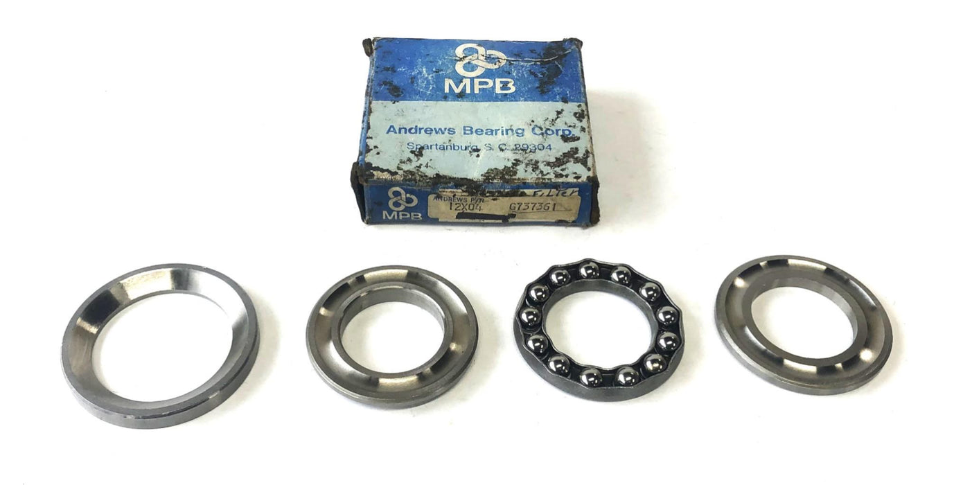 MPB Andrew's Co Thrust Ball Bearing 12X04 (G737361) NOS