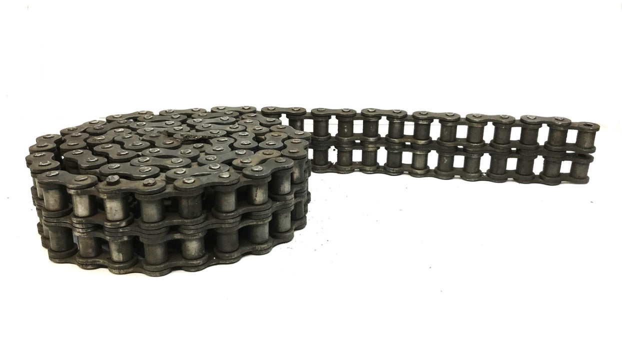 Unbranded Double Strand Roller Chain, 7 foot Length, 80-2 USED
