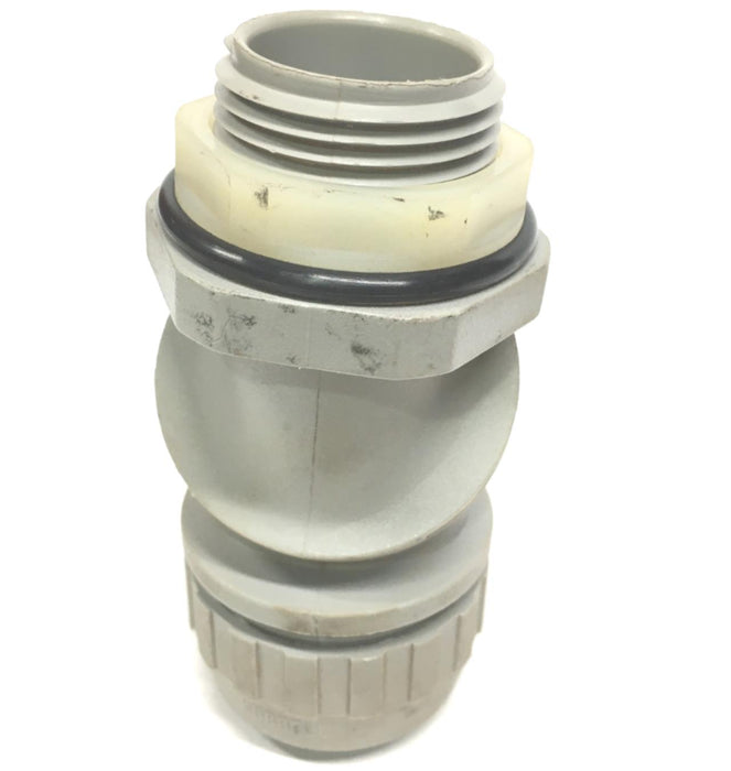 HUBBELL 1" NPT LIQUIDTIGHT CONNECTOR,  LOK FNMC-B GRAY, NOS