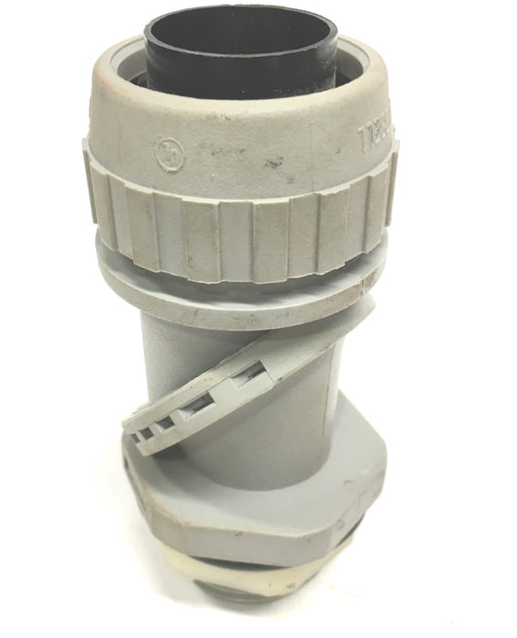 HUBBELL 1" NPT LIQUIDTIGHT CONNECTOR,  LOK FNMC-B GRAY, NOS