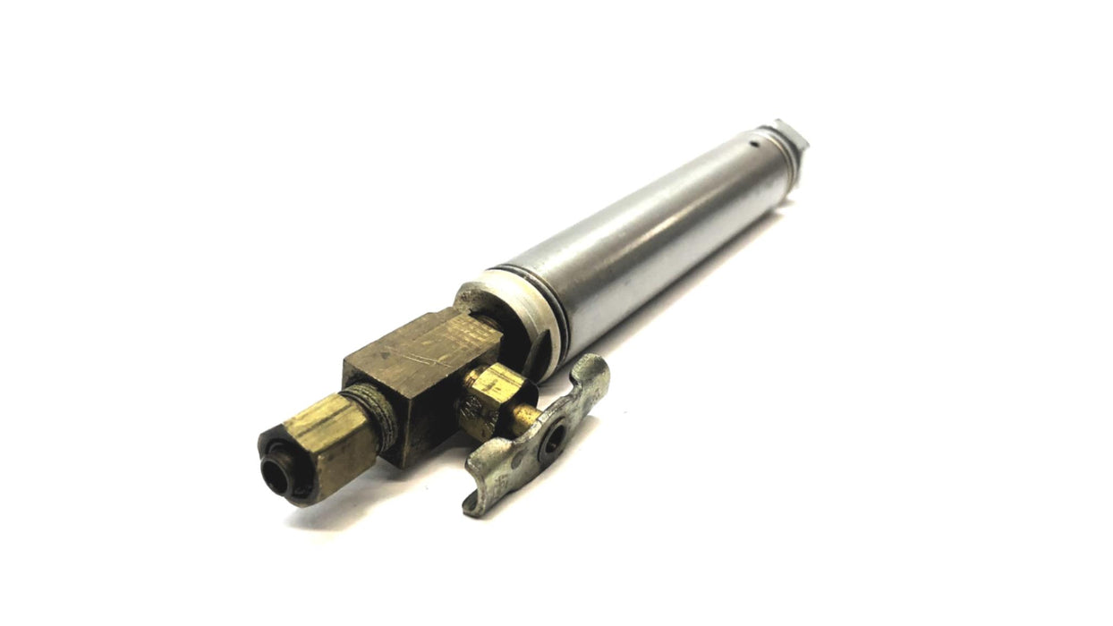 Clippard Pneumatic Cylinder With Attachment SRR12-2 USED