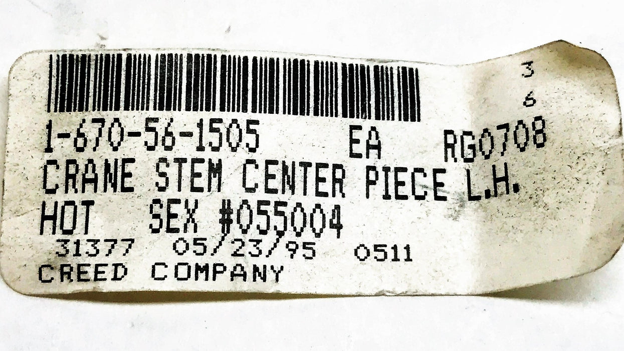 Crane Left Hand Stem Center Piece [Lot of 3] 055004 NOS