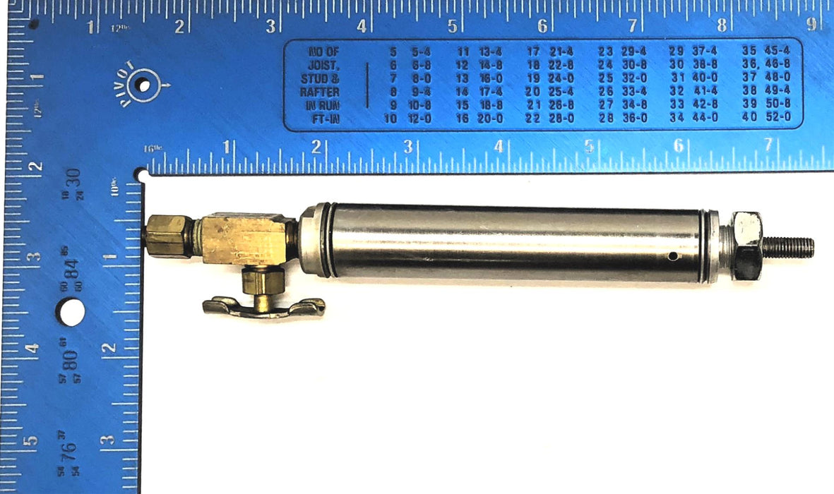 Clippard Pneumatic Cylinder With Attachment SRR12-2 USED