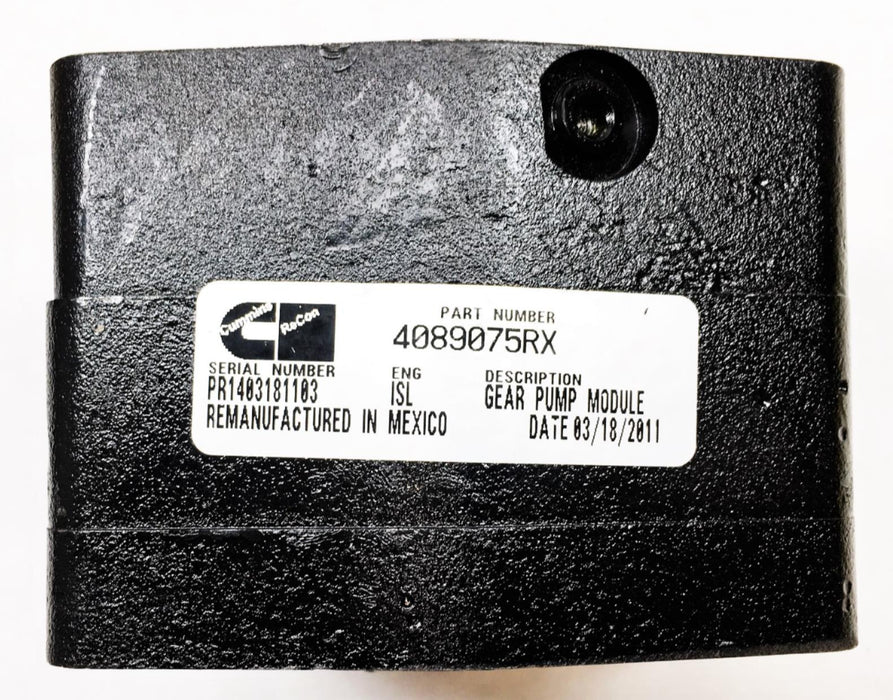 Cummins Gear Pump Module 4089075RX NOS