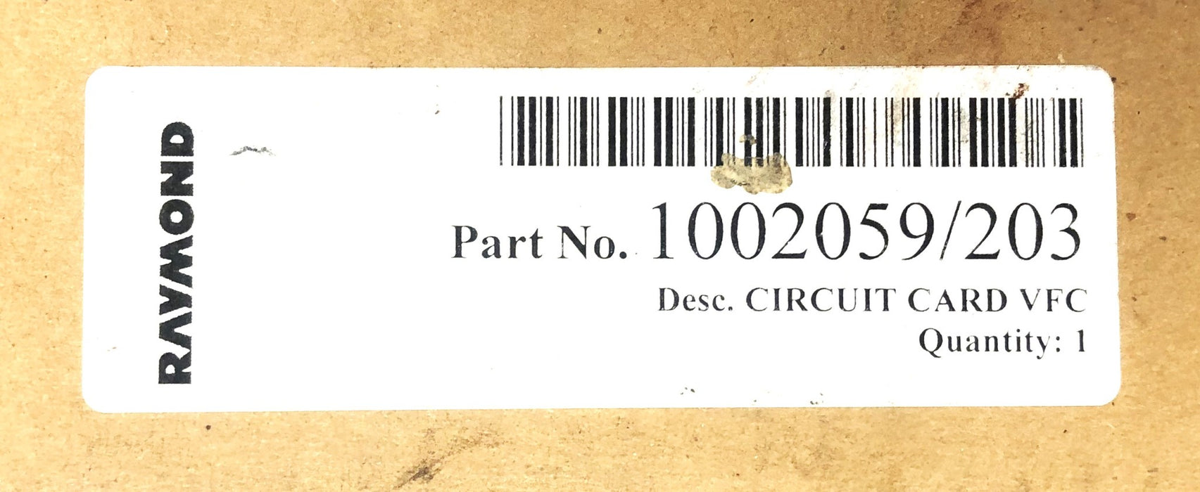 Raymond Circuit Card Assembly 1-002-059/203 USED
