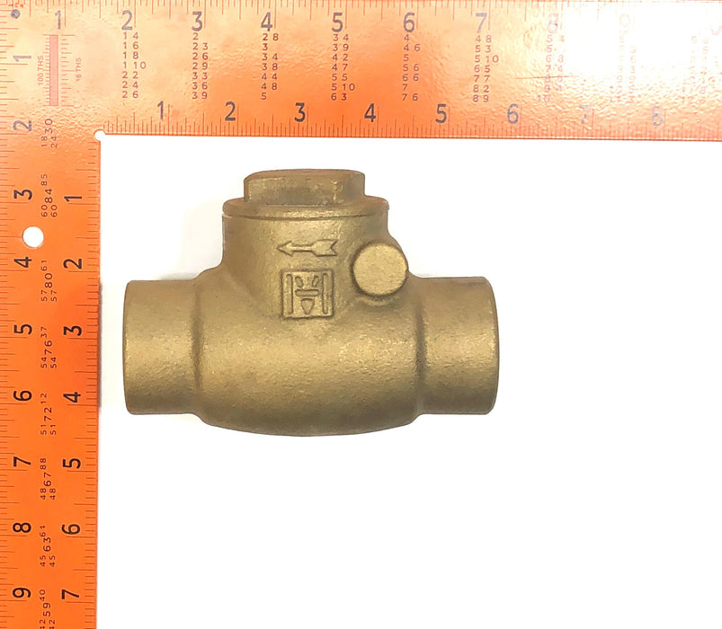 Milwaukee 1-1/2" 125S 200W Solder Ends Sweat Swing Check Valve 1509 NOS