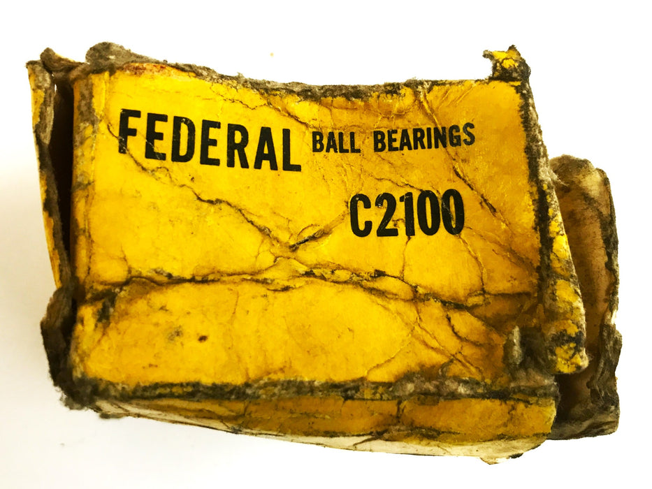 Federal Ball Bearing Insert Ball Bearing with Collar C2100 NOS