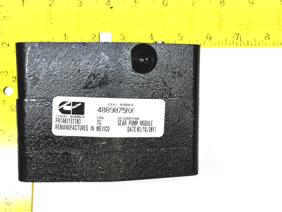 Cummins Gear Pump Module 4089075RX NOS